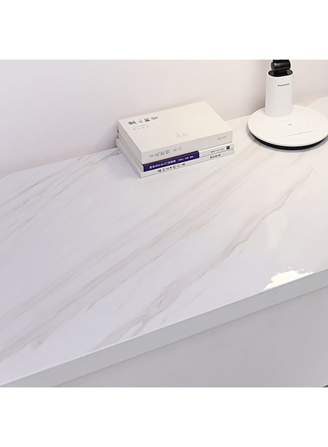 Marble Waterproof and Oil Proof Kitchen Renovation Sticker White 60 x 200cm  - Image 3