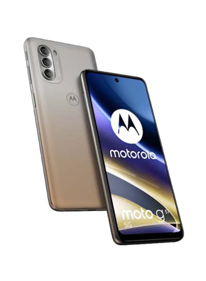 Motorola - Moto G51 Dual SIM Bright Silver 4GB RAM 128GB 5G - Middle East Version - Image 1