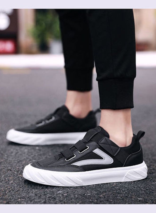 Beauenty Casual Hook And Loop Closure Low Top Sneakers Black/White/Grey - Image 5