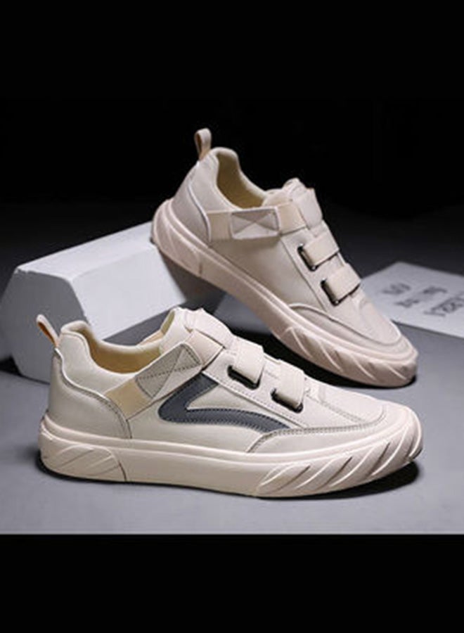 Beauenty Casual Velcro Closure Low Top Sneakers Light Pink/Grey  - Image 3