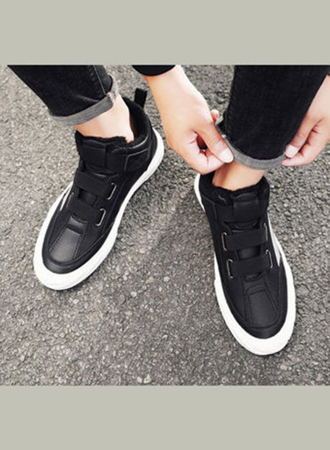 Beauenty Casual Round Toe High Top Sneakers Black/Grey  - Image 4