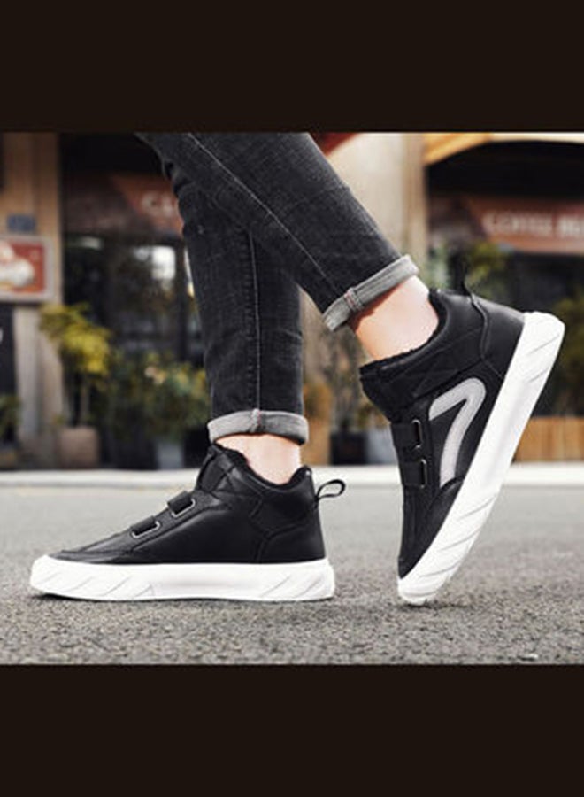 Beauenty Casual Round Toe High Top Sneakers Black/Grey  - Image 5