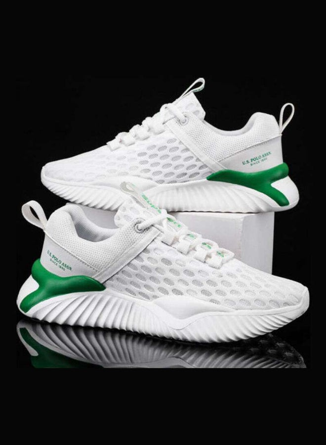 بيوينتي سنيكرز عصري برقبة منخفضة أبيض/أخضر - Image 5