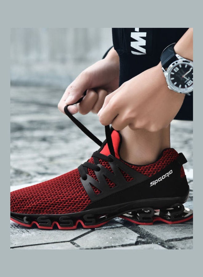 Beauenty Sports Low Top Sneakers Red/Black  - Image 4