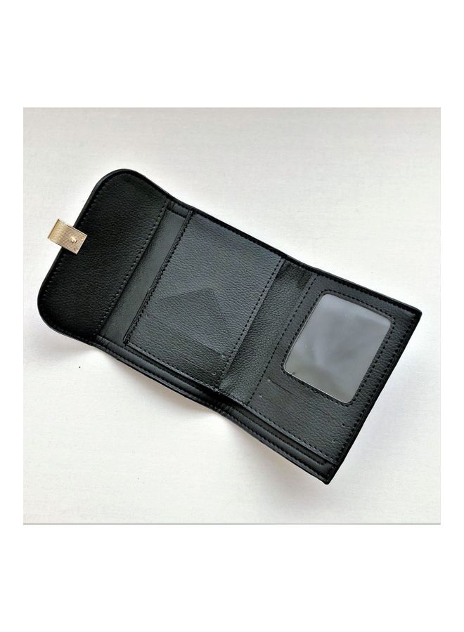 THE BLING STUDIO Hounds Tooth 3 Fold Wallet Brown  - Image 3