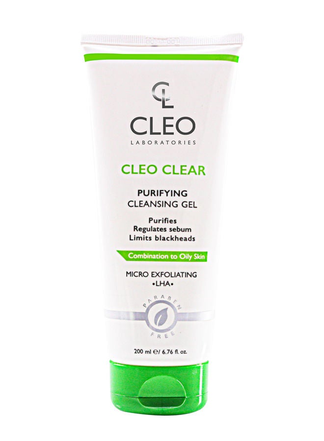 Cleo Clear Purifying Cleansing Gel White 180ml