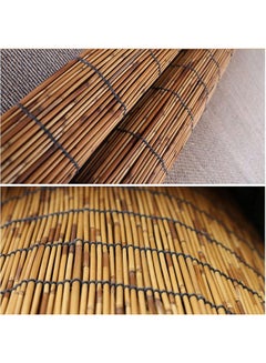 لينجوي قطعتان من ستائر بامبو رولر ريد طبيعية لون بيج 100x200x0.5سم  - Image 4