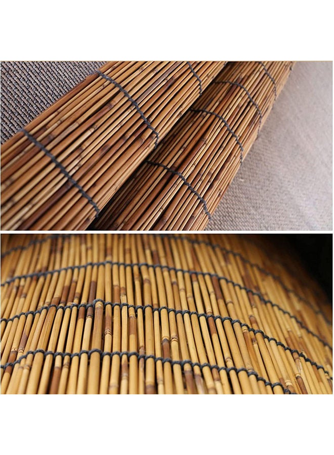 LINGWEI 4-Piece Bamboo Roller Natural Reed Curtains Beige 100x200x0.5cm  - Image 4