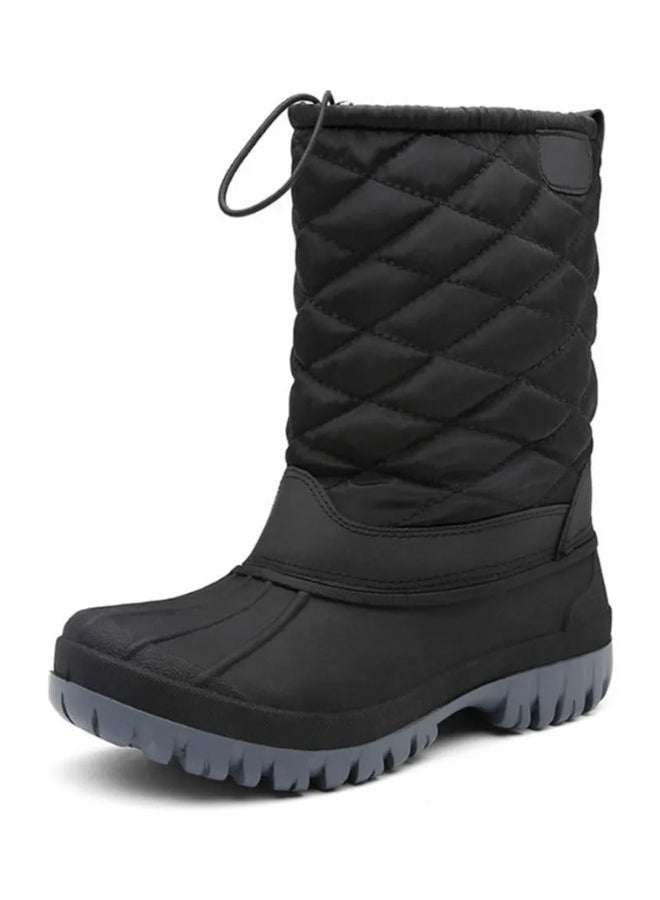 Beauenty Waterproof Medium Tube Casual Boots Black  - Image 1