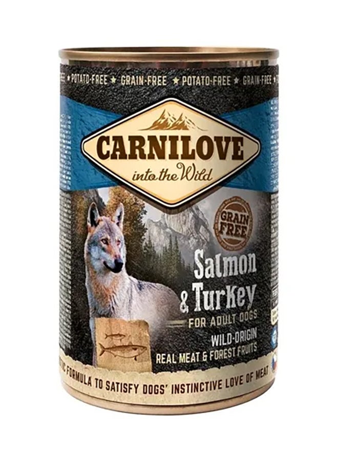 CARNILOVE Salmon And Turkey For Adult Dogs Brown 400grams 