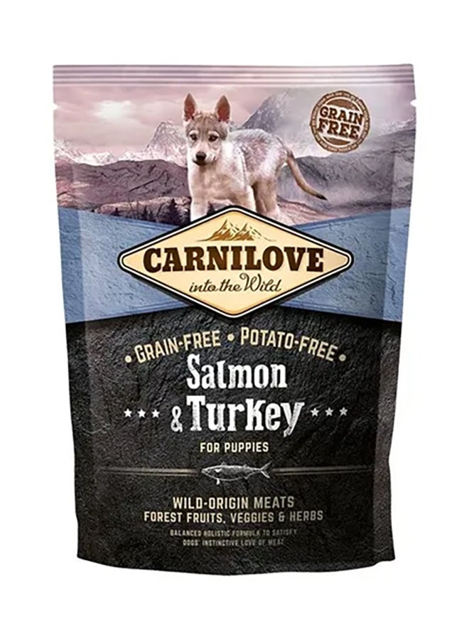 CARNILOVE Salmon And Turkey For Puppies Brown 1.5kg 