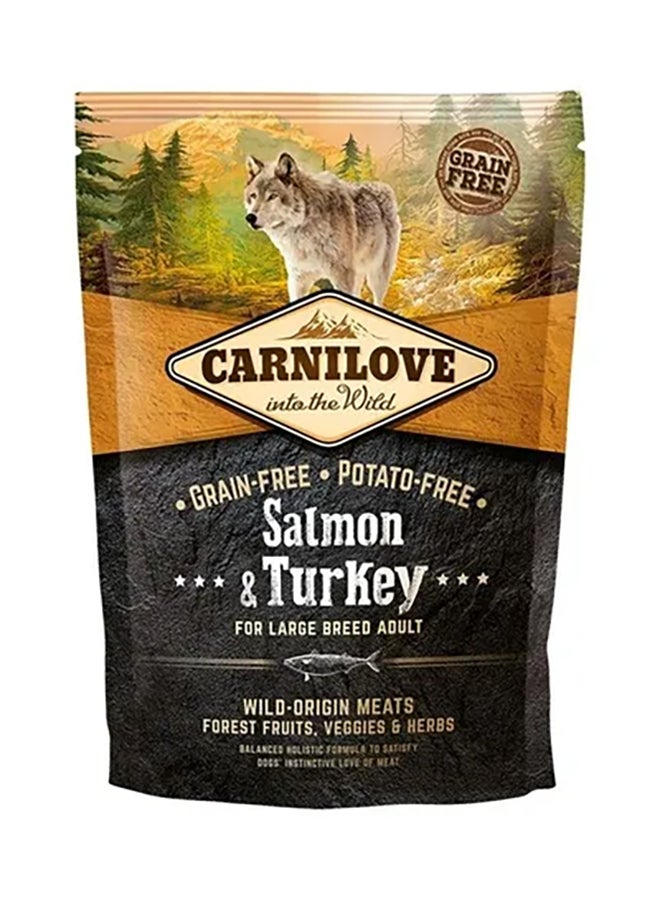 CARNILOVE Salmon And Turkey For Large Breed Adult Dogs Brown 1.5kg 