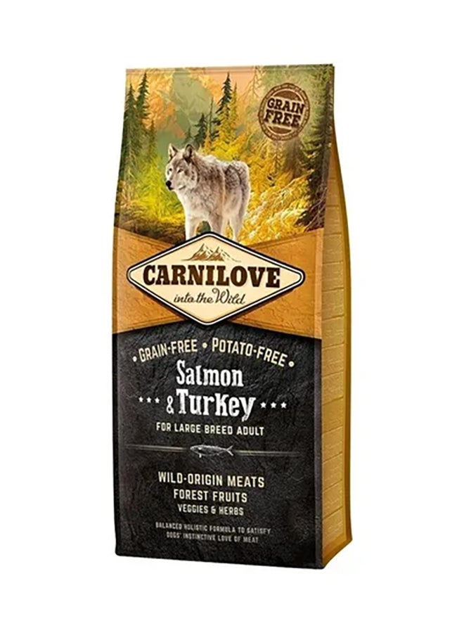 CARNILOVE Salmon And Turkey For Large Breed Adult Dogs Brown 12kg 