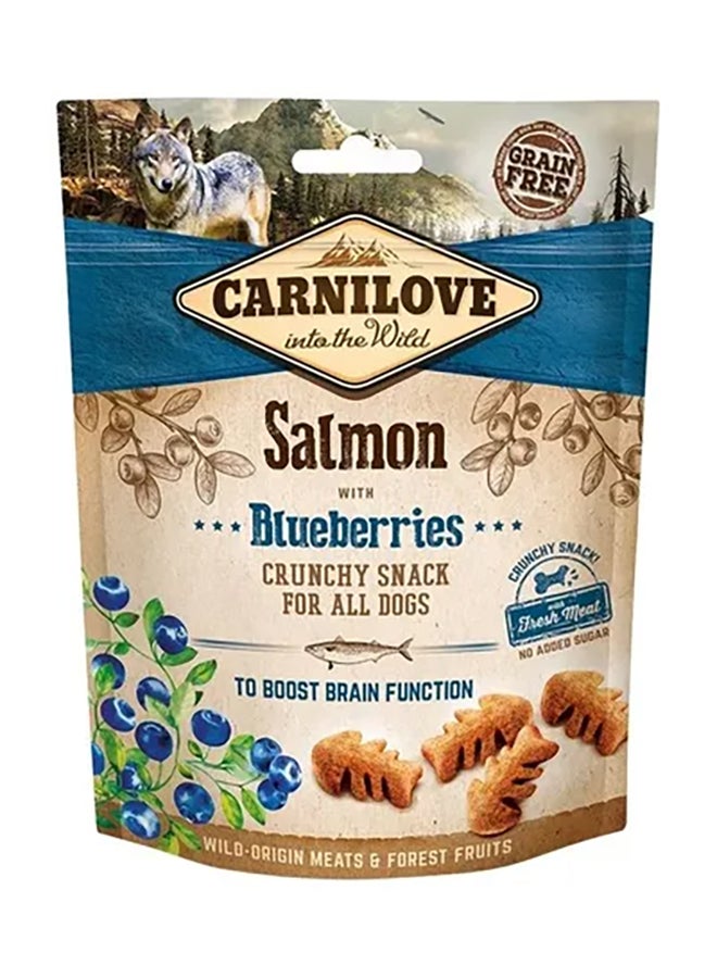 CARNILOVE Salmon With Blueberries Crunchy Snack For Dogs Brown 200grams 
