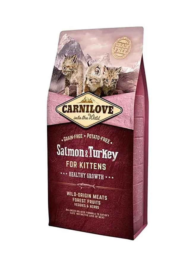CARNILOVE Salmon And Turkey For Kittens Brown 6kg 