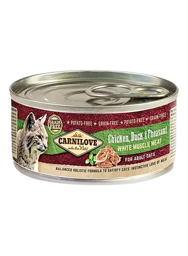 كارنيلوف دجاج وبطة ودراج للقطط البالغة بني 1200جرام