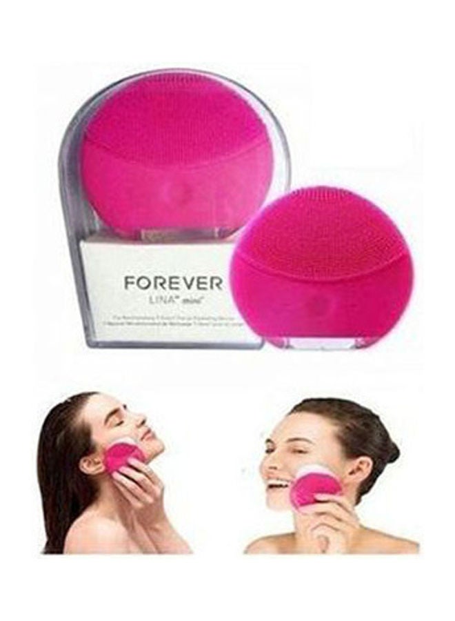 Forever - Silicone Ultrasonic Facial Cleanser Brush With Charger Pink - Image 1
