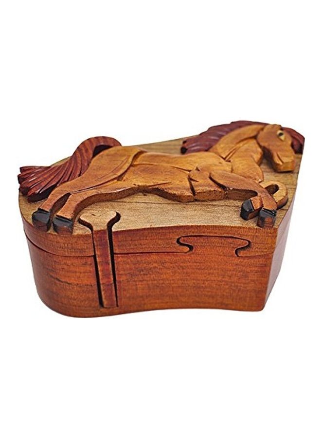 South Asia Trading - Horse Standing Dark Puzzle 2.8 X7.5 X4.3inch - Image 1