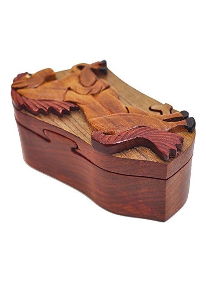 South Asia Trading - Horse Standing Dark Puzzle 2.8 X7.5 X4.3inch - Image 1