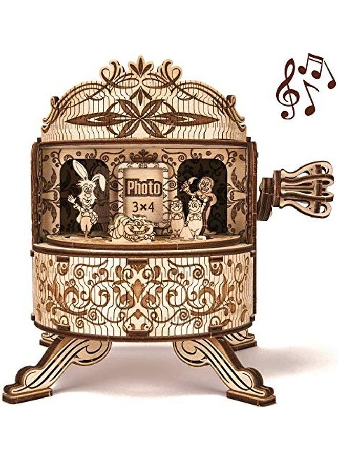وود تريك - Fairy Theater Happy Birthday Wooden Music Box Kit 1.6 X14.6 X7.4inch - Image 1