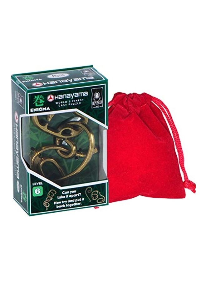 Deluxe Games and Puzzles Hanayama Cast Metal Brain Teaser Puzzle 1.9 X5 X3.2inch  - Image 2