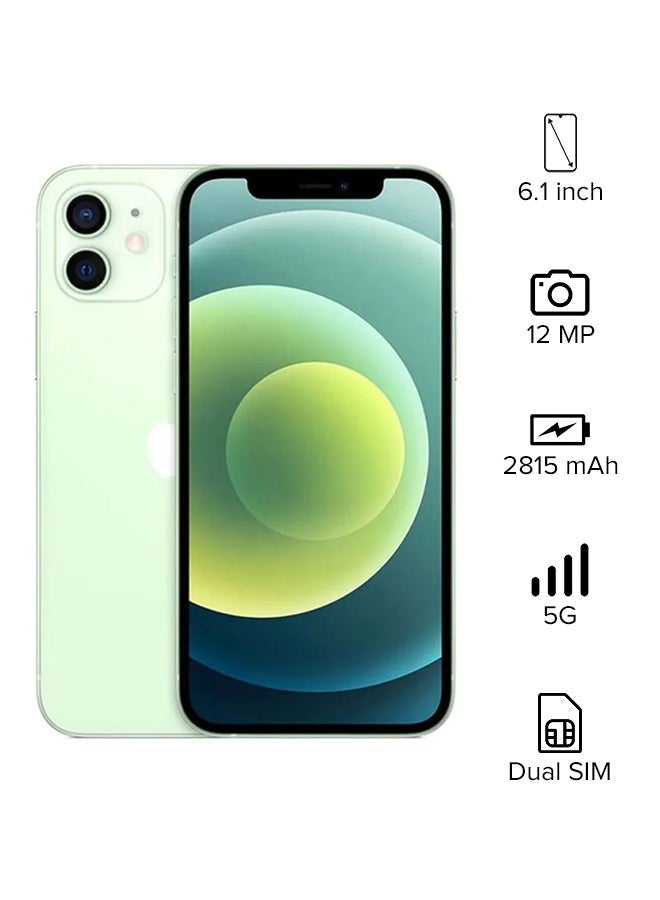 ابل  آيفون 12 ثنائي الشريحة 64 جيجابايت أخضر 5G - Image 1