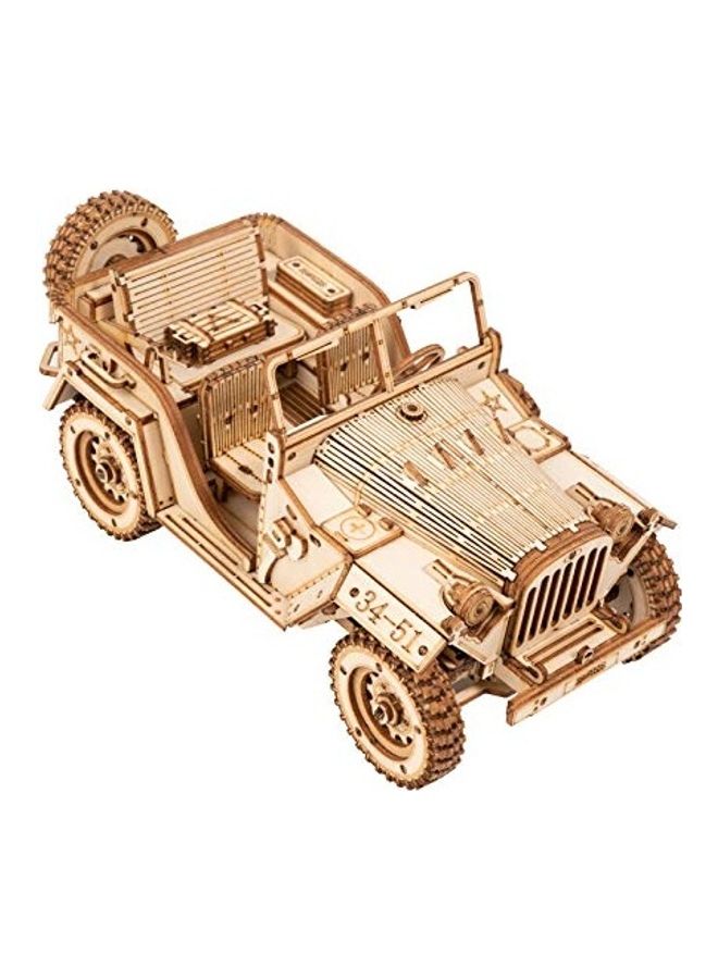 3D Wooden Puzzles - Army Jeep Mechanical Model Kit 0.7 X9 X6.1inch - v1638443616/N52077407A_1