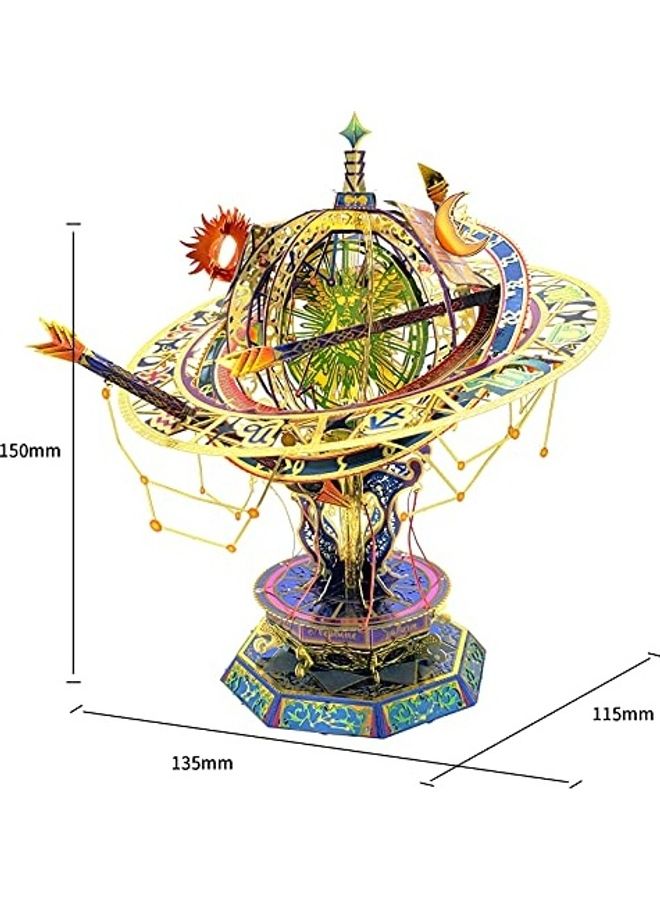 Mu Twelve Constellations 3D Metal Kits DIY Assemble Puzzle Laser Cut Jigsaw Building Toy 2 X10.8 X8.5inch  - Image 3