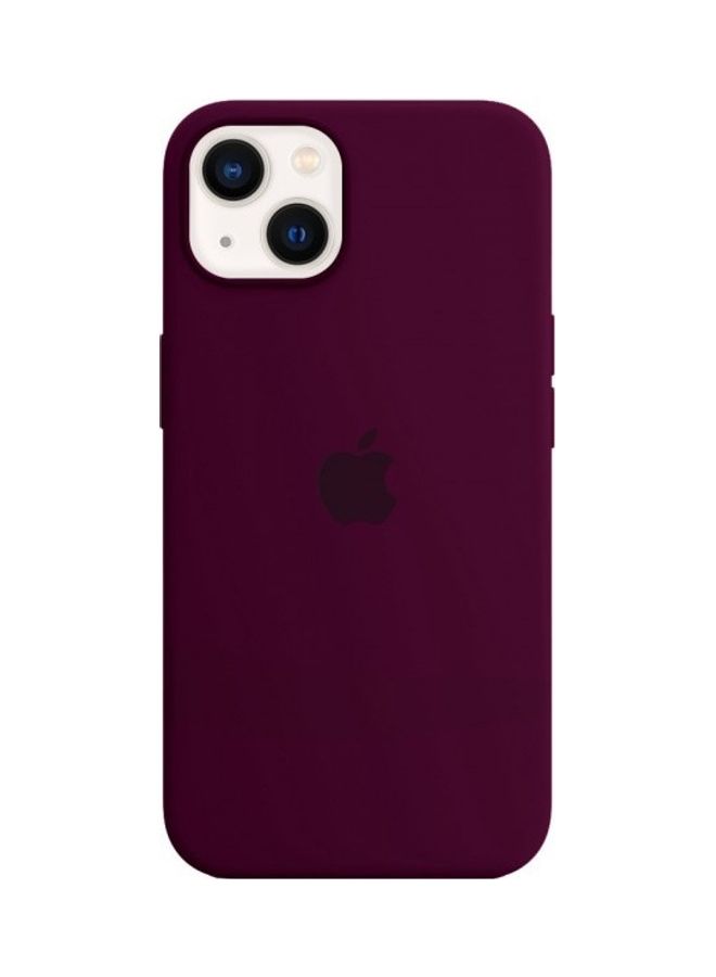 MARGOUN - Protective Soft Silicone Case Cover for iPhone 13 Plum - Image 1