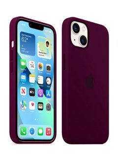 MARGOUN Protective Soft Silicone Case Cover for iPhone 13 Plum  - Image 2