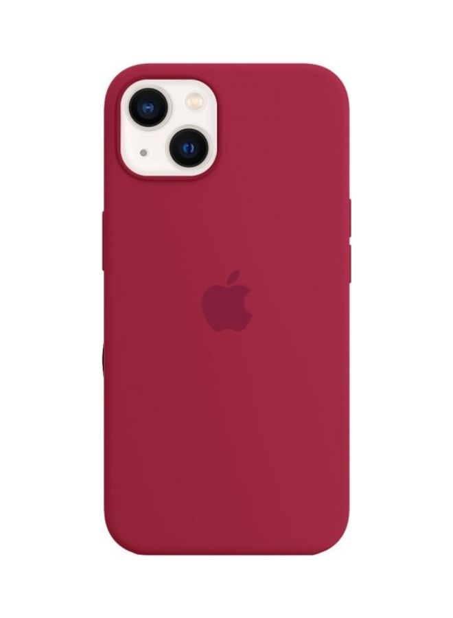 MARGOUN - Protective Soft Silicone Case Cover for iPhone 13 Rose Red - Image 1