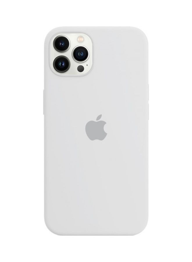 MARGOUN - Protective Soft Silicone Case Cover for iPhone 13 Pro Max White - Image 1