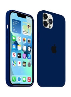 MARGOUN Protective Soft Silicone Case Cover for iPhone 13 Pro Max Navy Blue  - Image 2