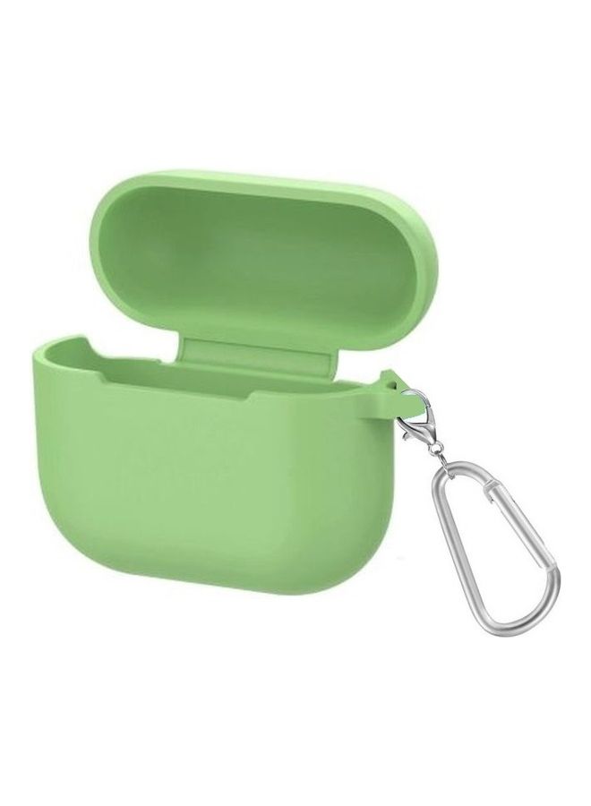 MARGOUN - Protective Silicone Case Cover For Apple AirPods 3 3rd Generation With Keychain Mint Green - Image 1
