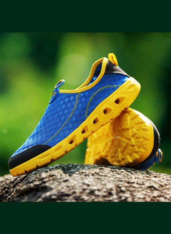 Beauenty Slip-On Training Shoes Blue/Yellow - Image 2