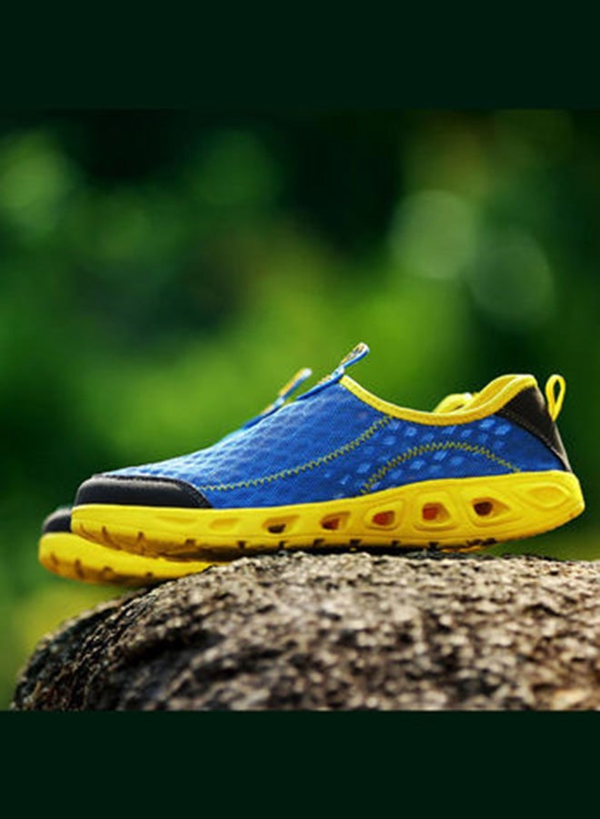 Beauenty Slip-On Training Shoes Blue/Yellow - Image 3