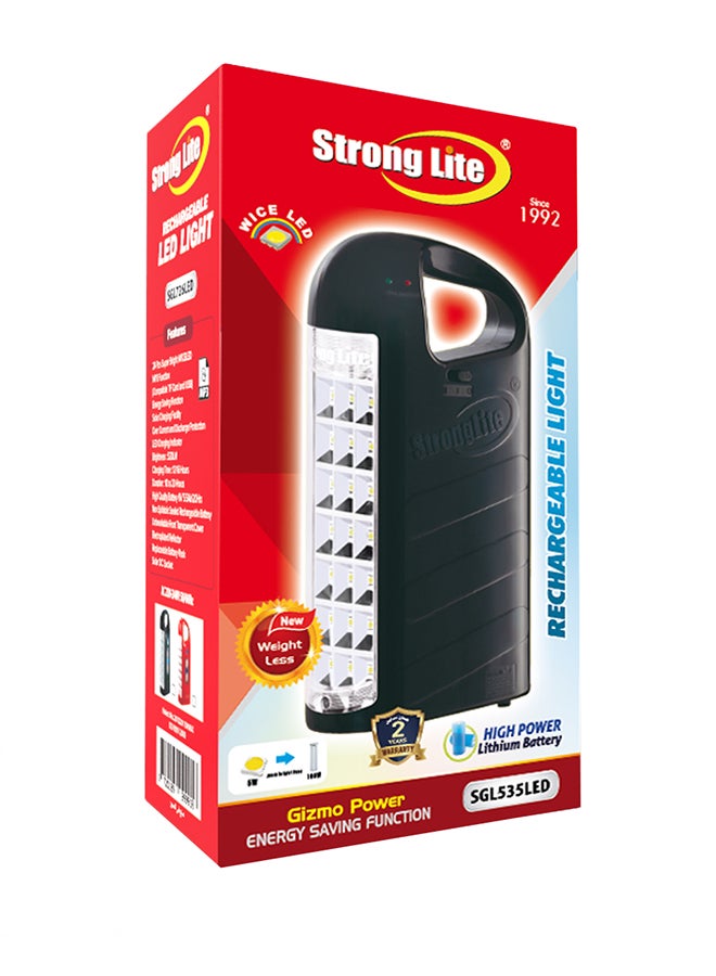 Strong Lite - LED Rechargeable Emergency Light Black - Image 1