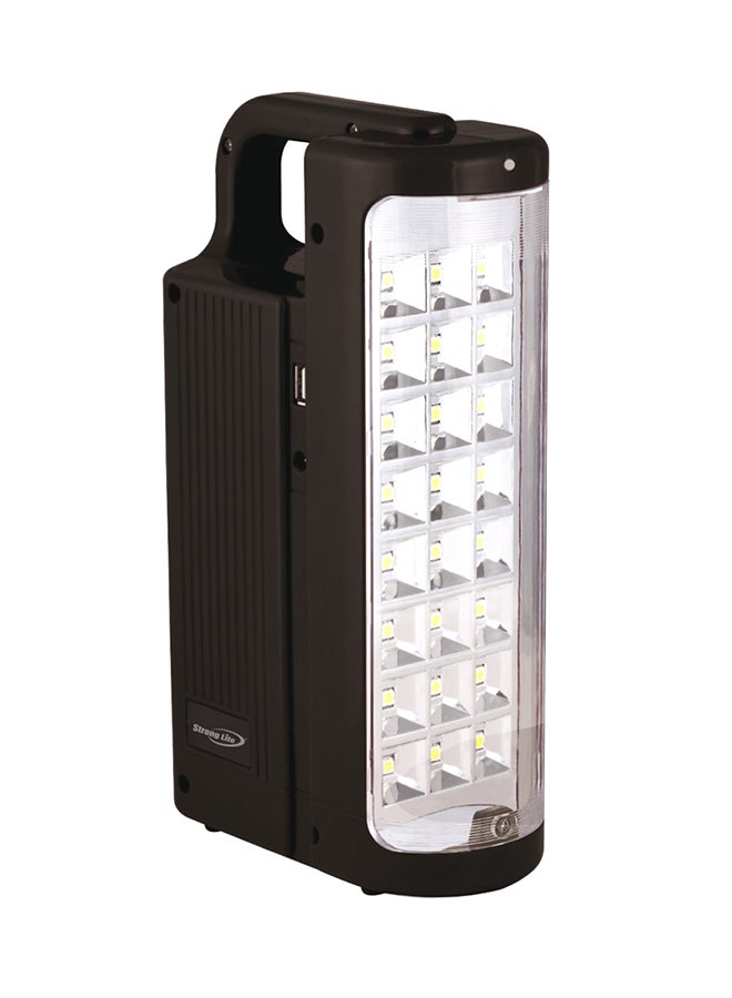سترونج لايت - مصباح LED للطوارئ قابل لإعادة الشحن أسود - Image 1