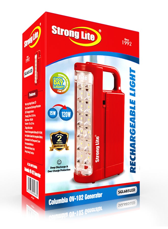 Strong Lite Rechargeable Emergency Led Light Red  - Image 2