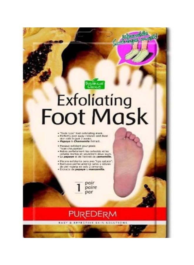 Purederm - Exfoliating Foot Mask Papaya - Image 1