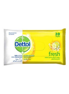 Dettol 20-Piece Fresh Anti-Bacterial Skin Wipes  - Image 1