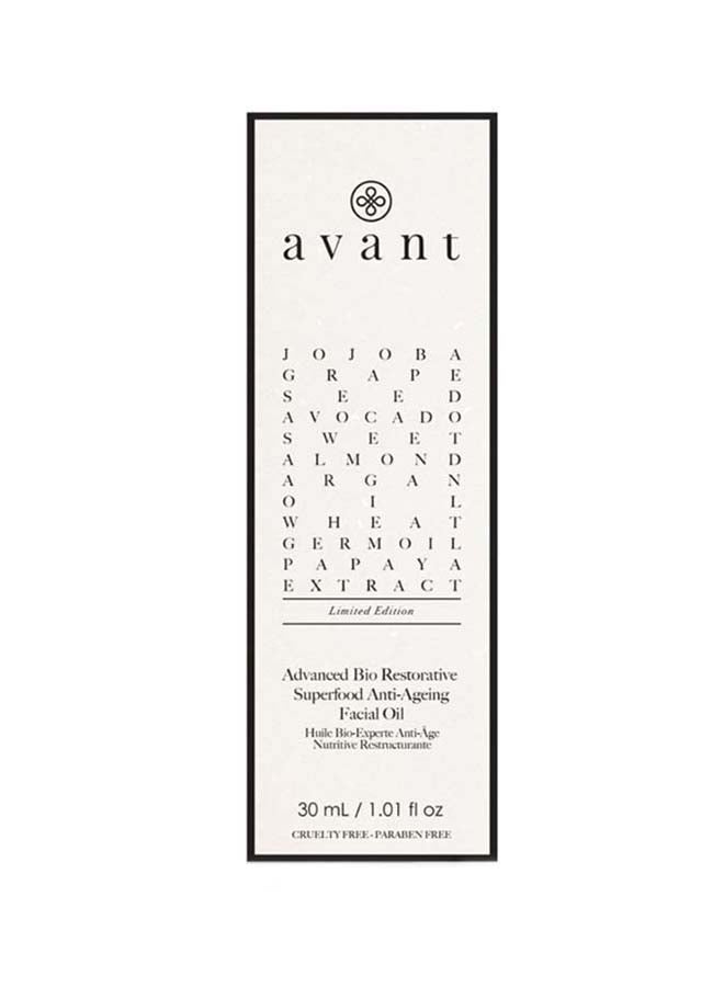 Avant Skincare - Advanced Bio Restorative Superfood Facial Oil 30ml - Image 1