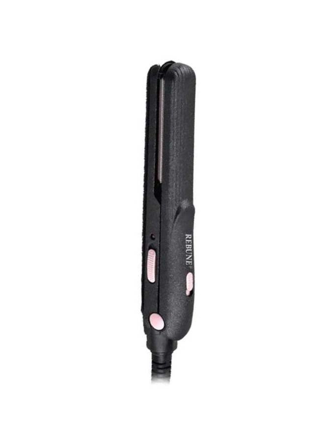 REBUNE Ceramic Hair Straightener Black/Pink 150grams - Image 2