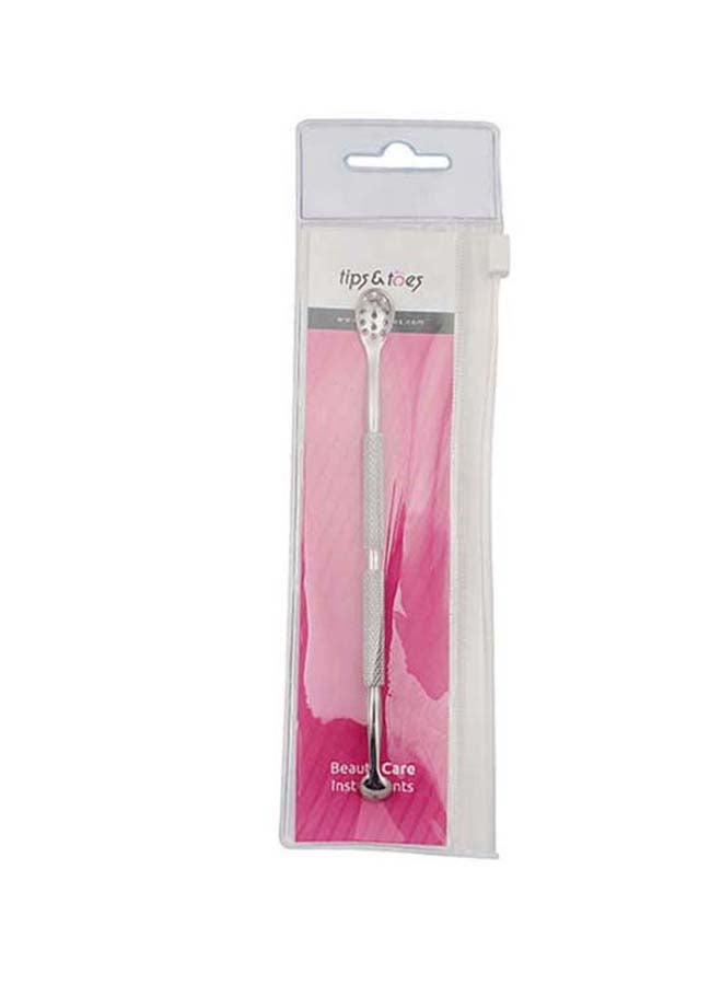 Tips & Toes Black Head And Blemish Remover Tool Silver 13.5cm  - Image 1
