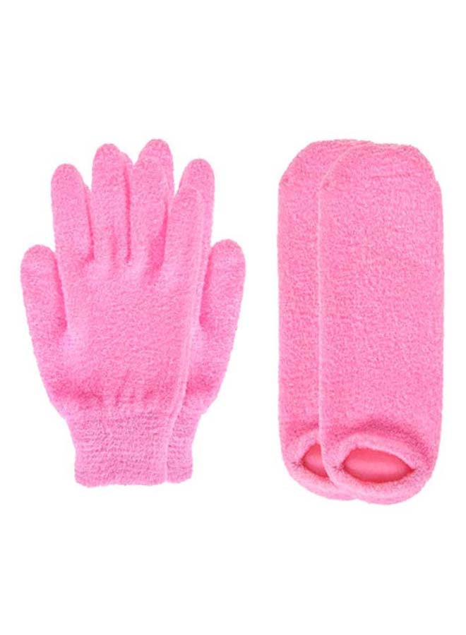Seek4comfortable Moisturizing Gel Gloves and Socks Set Pink - Image 1