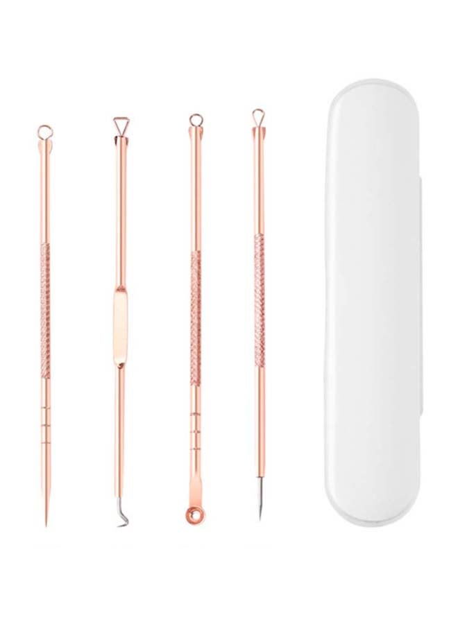 Generic 4-Piece Blackhead And Acne Needle With Box Rose Gold  - Image 1
