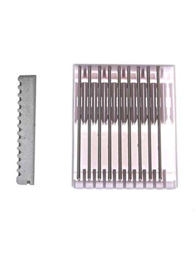 شيرز دايركت شفرة حلاقة بنمط زيبرا مع صندوق شفرات أسود / أبيض/ فضي - Image 2