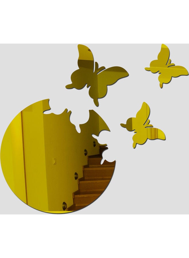 شاربدو ملصق جداري لديكور الغرفة مكون من 4 قطع ذهبي - Image 3