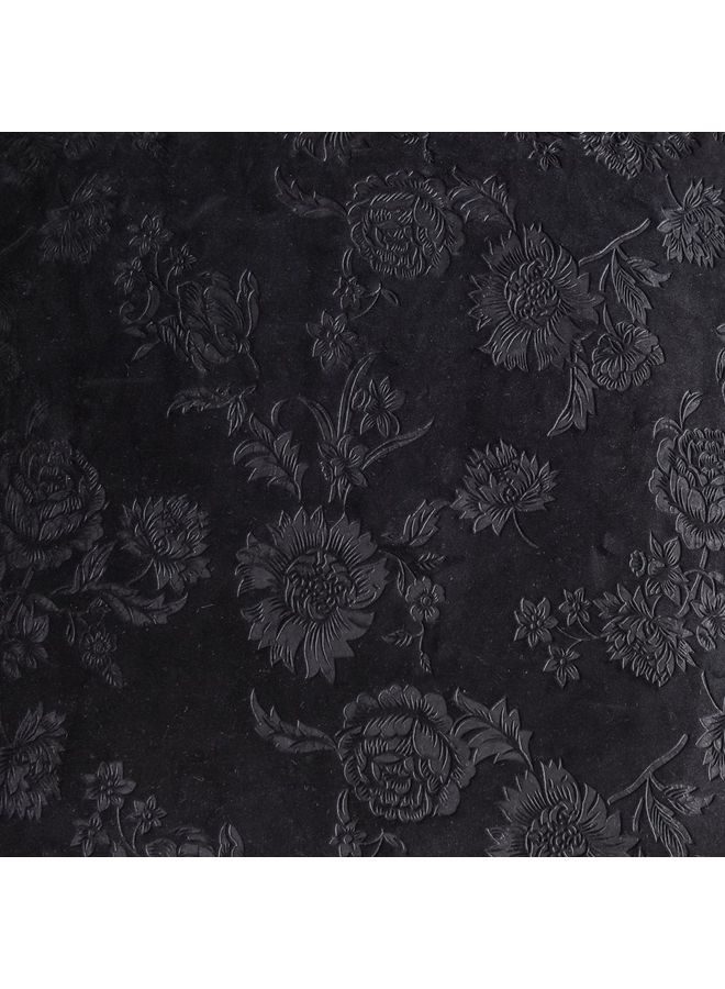 Sharpdo 6-Piece Embossed Stretch Chair Cover Black 38x38x45cm  - Image 5