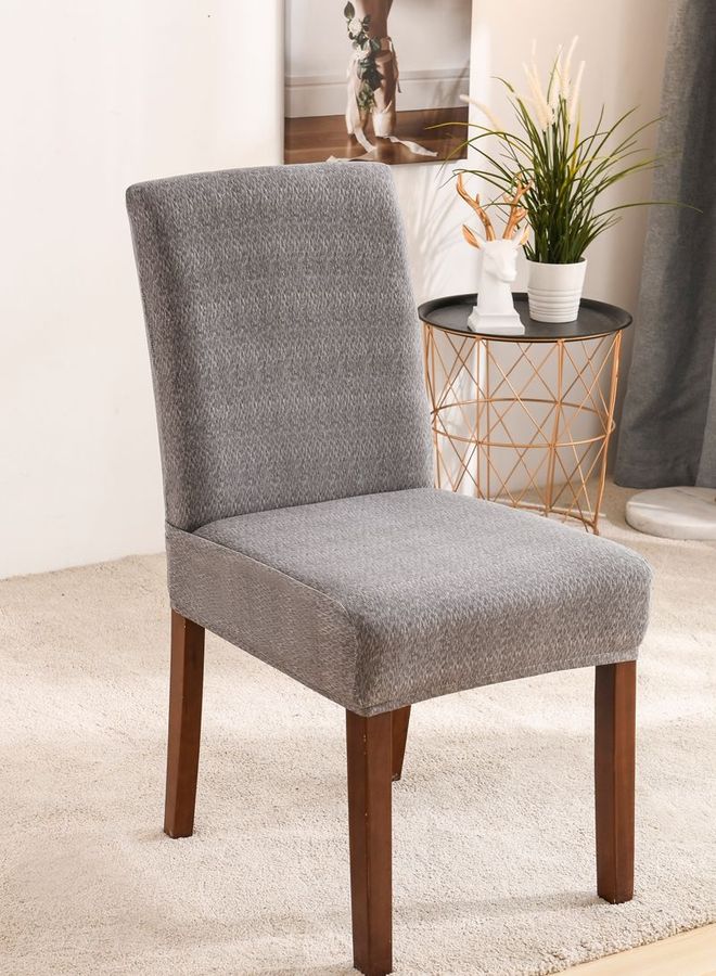 Sharpdo 4-Piece Waterproof Thick Chair Covers Grey 38x38x45cm  - Image 3